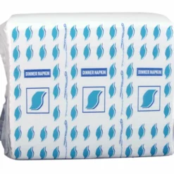 1/8 Fold 15"X17" White Dinner Napkins - Case Of 20 Packs