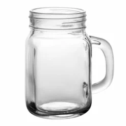 BarConic® Glassware - Mason Jar Mug Glass - 12 Ounce - CASE OF 12