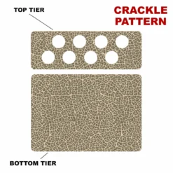 CHOOSE YOUR PATTERN - Counter Caddies™ - 12 INCH STRAIGHT UNIT W/ K-Cup Holes -Endurance Sales 12in caddy k pattern design crackle