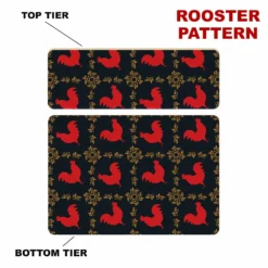 CHOOSE YOUR PATTERN - Counter Caddies™ - 12 INCH STRAIGHT UNIT -Endurance Sales 12in caddy pattern design rooster