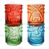 Colored Tiki Stacking Tumblers (12oz) - Set Of 4 -Endurance Sales 12oz colored tiki stacking tumblers all colors bpc 800