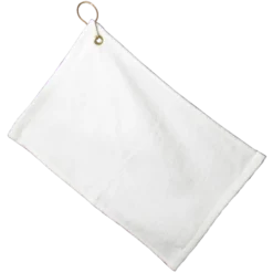 15'' X 25'' White Bar Towel With Hook -Endurance Sales 15x25 bar towel w hook logo 1