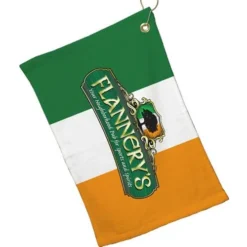 15'' X 25'' White Bar Towel With Hook