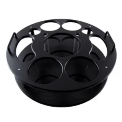 18 Inch Plastic Bottle Service Tray - Black