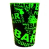 Cocktail Shaker Tin - Printed Designer Series - 18oz Weighted - NEON GREEN Grungy BPC Logo -Endurance Sales 18oz shaker tin neon grn bpc web bpc 800