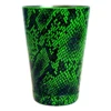 Cocktail Shaker Tin - Printed Designer Series - 18oz Weighted - NEON GREEN Snake Skin -Endurance Sales 18oz shaker tin neon grn snake web bpc 800