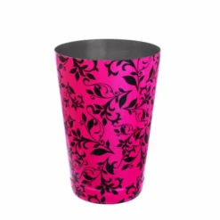 Cocktail Shaker Tin - Printed Designer Series - 18oz Weighted - Pink Swirl 8 Cocktail Shaker Tin - Printed Designer Series - 18oz Weighted - Pink Swirl -Endurance Sales 18oz swirl pink cocktail shaker bar products 2