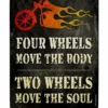 Move The Soul Wood Bar Sign Tavern-Shaped -Endurance Sales 2 wheels move the soul tavern sign