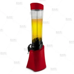 Beer Tower With Ice Tube - Red - 2.5 Liter