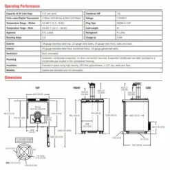 Pro-Line Wine E-Series - 3 Faucet Wine Dispenser -Endurance Sales 2faucet 3 2