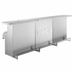 Stainless Steel Portable Bar With 3D Holographic Lighting And Integrated Ice Bin -Endurance Sales 3 delux bars stainless steel bw