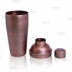 BarConic® 3 Piece Cocktail Shaker Deluxe – Antique Finish 24oz. 10 BarConic® 3 Piece Cocktail Shaker Deluxe – Antique Finish 24oz. -Endurance Sales 3pc 14oz antique finished shaker 1