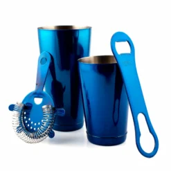 4 Piece Bar Set - (Color Options) -Endurance Sales 4 piece bar set blue clean