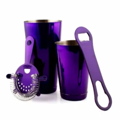 4 Piece Bar Set - (Color Options) -Endurance Sales 4 piece bar set purple clean