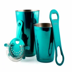 4 Piece Bar Set - (Color Options) -Endurance Sales 4 piece bar set teal clean