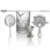 5 Piece Professional Diamond Pattern Stirred Cocktail Set -Endurance Sales 5pc yarai glass stirred cocktail set 1