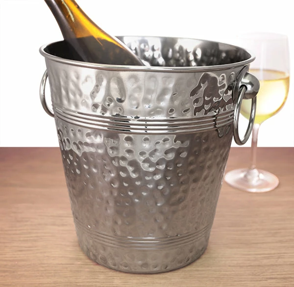 Stainless Steel Hammered Ice Bucket And Stand (Sold Separately) 6 Stainless Steel Hammered Ice Bucket And Stand (Sold Separately) - Image 4