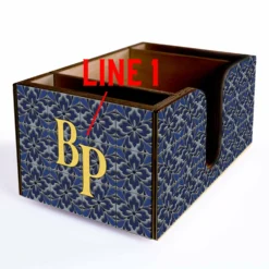Customizable Wooden Bar Caddy - Lemon Tiles -Endurance Sales BACK CADDY LEMONSTILES CUSTOM TEMPLATE