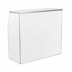 Portable Bar - White Laminate - 4 FT. -Endurance Sales BAR 48 WH BPC 2