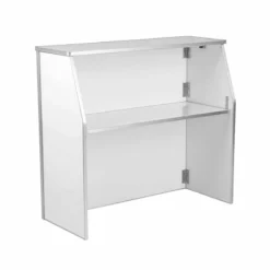 Portable Bar - White Laminate - 4 FT.