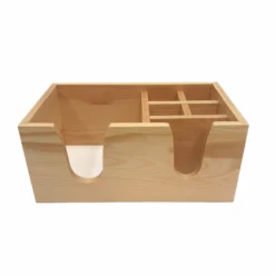 BarConic® Wood Bar Caddy - Color Options -Endurance Sales BC WOOD NAT Main