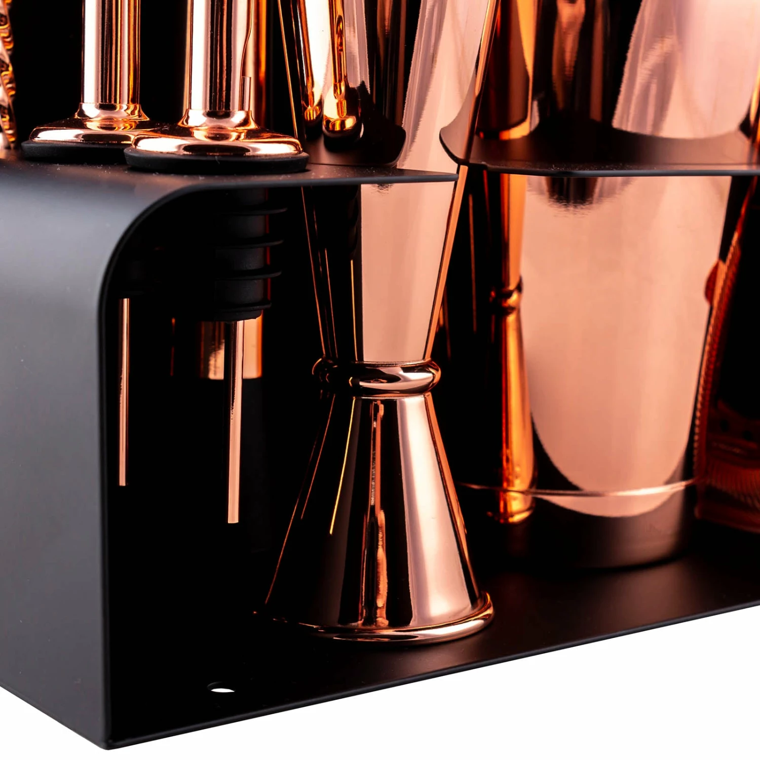 Wall Mount Bar Set - Copper Plated - 14 Piece 5 Wall Mount Bar Set - Copper Plated - 14 Piece - Image 3