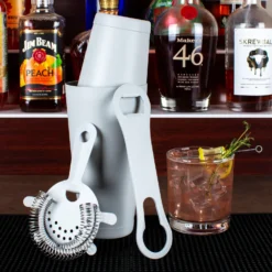 4 PIECE BAR SET WITH V-ROD® - LIGHT GREY -Endurance Sales BSET LTGREY V scene1copy