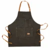 BarConic® Black Denim Apron With Adjustable Straps 1 BarConic® Black Denim Apron With Adjustable Straps -Endurance Sales BarConic Dark Grey Canvas Apron clean fixed final