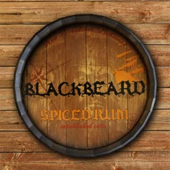 Blackbeard Barrel Top Tavern Sign -Endurance Sales BarrelTop StraightFlatView BT KC BARR SIGN BB