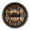 Venice Stamp Barrel Top Tavern Sign -Endurance Sales BarrelTop StraightFlatView 0030 BT KC BARR SIGN VEN