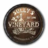 Custom Wood Barrel Top Sign – Vineyard -Endurance Sales BarrelTop StraightFlatView 0035 LG BT KC BARR SIGN VINE
