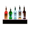 Barconic® Floating LED Liquor Bottle Display Shelf - 1 Tier (Step) - Black - Multi-Colored Lights - Several Lengths -Endurance Sales Black LED floating listing WHITEBG 3