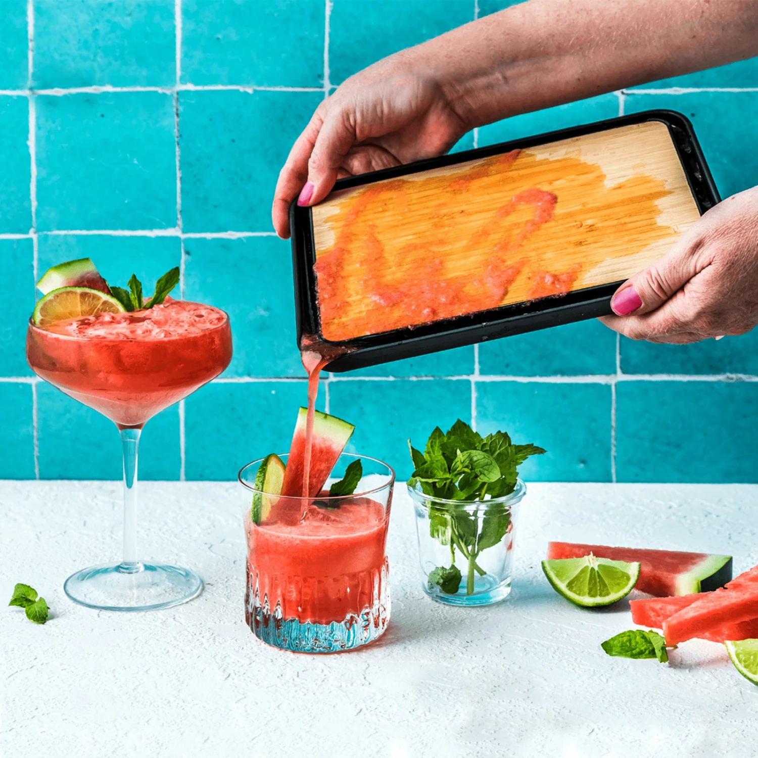 Flip Edge Bamboo Cutting Board W/Juice Groove - 10" X 7" 4 Flip Edge Bamboo Cutting Board W/Juice Groove - 10" X 7" - Image 2