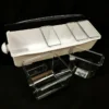 Condiment Holder (4) 1-Quart (1) 2-Quart Fruit Trays - White -Endurance Sales CH 6Q WHT
