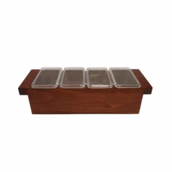 BarConic® Hazel Wood Condiment Holder - Size Options -Endurance Sales CH HAZELWOOD 4
