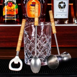 Catalina Cane Wrapped Bar Tools - 3 Piece Set -Endurance Sales Catalina Cane Wrapped Bar Tools scene1
