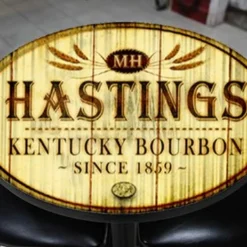 Custom Table Top – Wood Barrel Theme – Design 1001