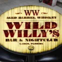 Custom Table Top – Wood Barrel Theme – Design 1002