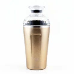 Double Wall Vacuum Insulated Cocktail Shaker - Gold Sparkle - 17 Ounce