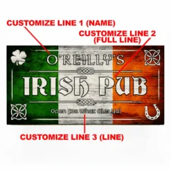 MURPHY WALBAR™ - CUSTOMIZABLE IRISH PUB DESIGN -Endurance Sales FRONT AYN IRISHFLAG 11.111 TEMPLATE