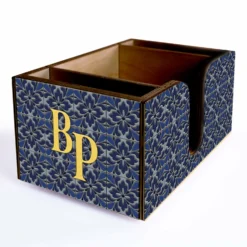 Customizable Wooden Bar Caddy - Lemon Tiles -Endurance Sales FRONT SIDE CADDY LEMONSTILES TEMPLATE
