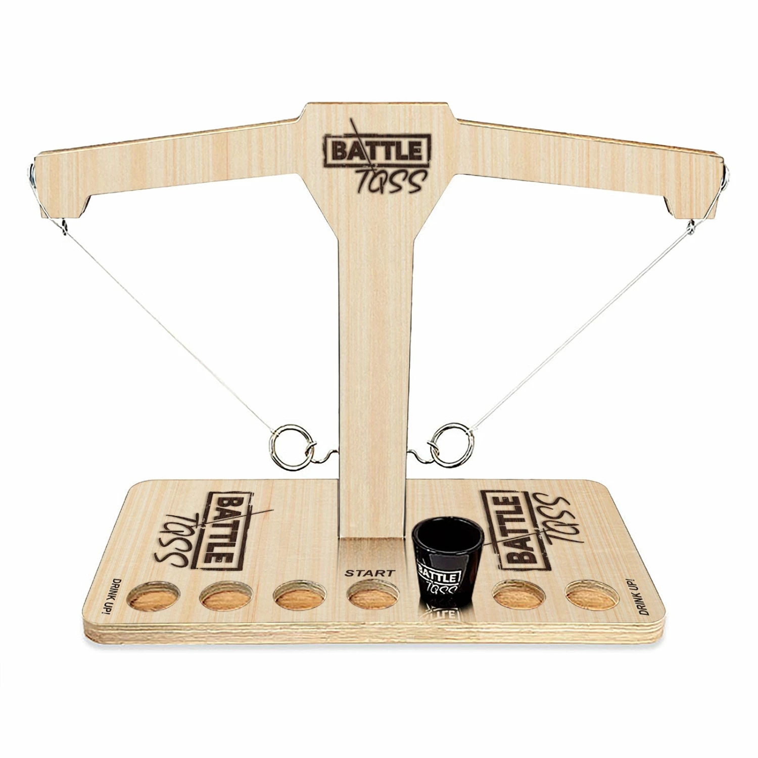 Battle Toss - 2 Player Ring Toss Game - Light Wood 3 Battle Toss - 2 Player Ring Toss Game - Light Wood