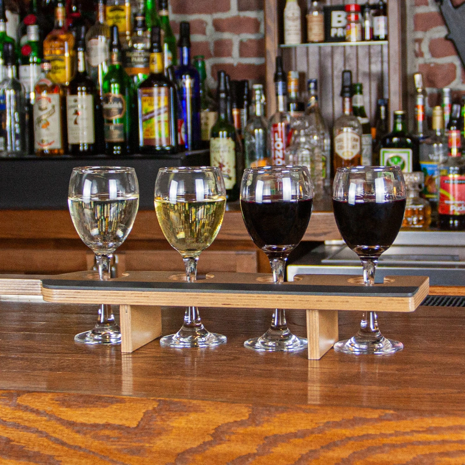 Standing Wine Flight - 8.5oz Wine Glasses 6 Standing Wine Flight - 8.5oz Wine Glasses - Image 4