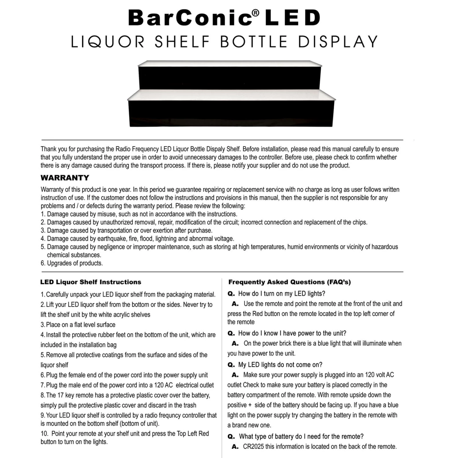 BarConic® LED Liquor Bottle Display Shelf - 1 Step - Wild Cherry - Several Lengths 12 BarConic® LED Liquor Bottle Display Shelf - 1 Step - Wild Cherry - Several Lengths - Image 10