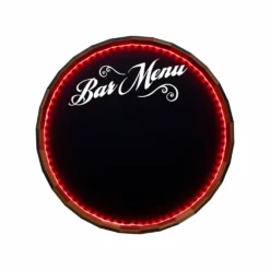 Bar & Menu LED Chalkboard Barrel Top Tavern Signs (Several Styles Available)
