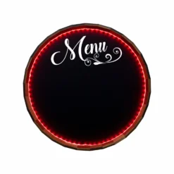 Bar & Menu LED Chalkboard Barrel Top Tavern Signs (Several Styles Available) -Endurance Sales LED chalk barrel top menu