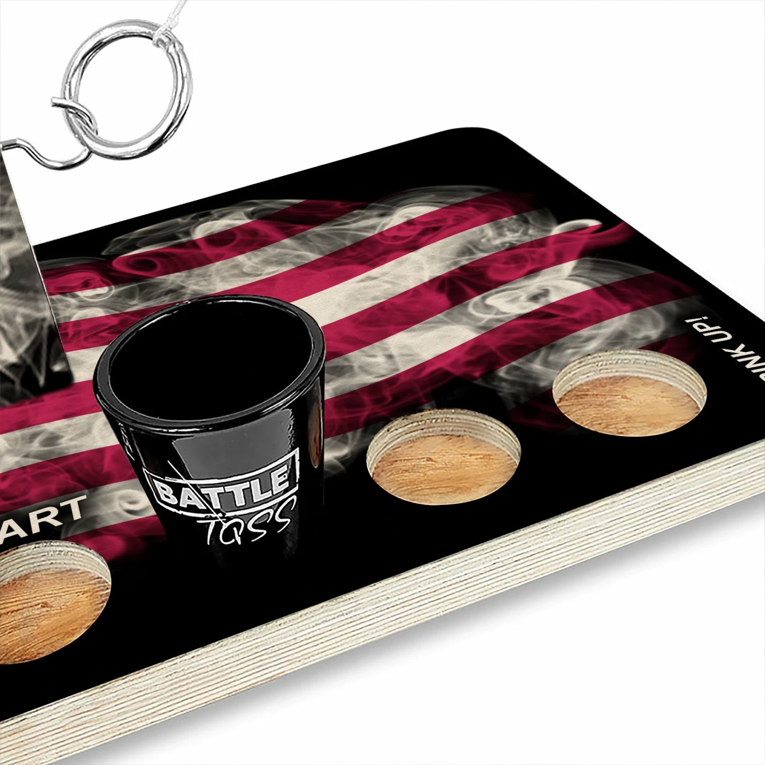 Battle Toss - 2 Player Ring Toss Game - American Flag Smoke 6 Battle Toss - 2 Player Ring Toss Game - American Flag Smoke - Image 4