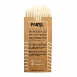 Pasta Straws - Gluten-Free - 7.5" - White - 150 Pack -Endurance Sales STR PASTA LWHT150 1