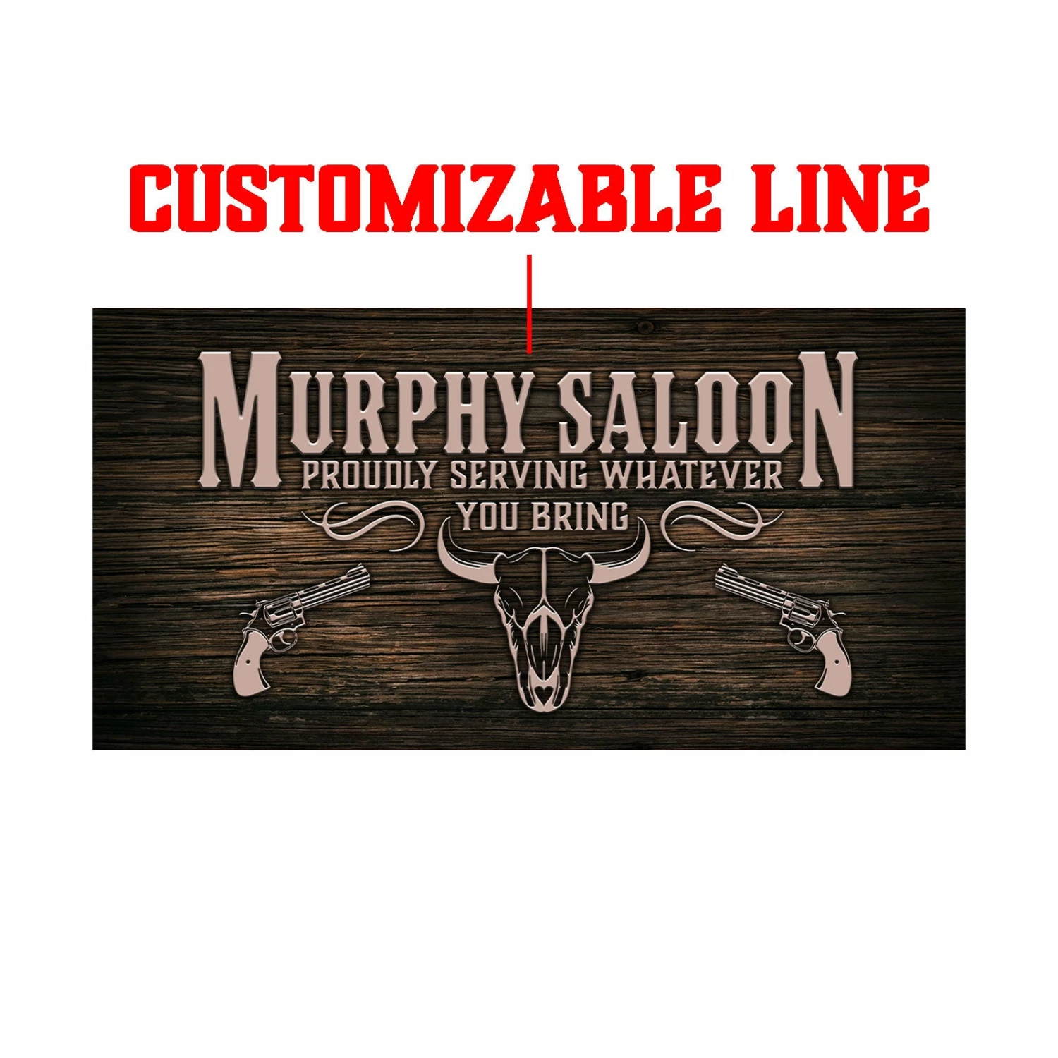 MURPHY WALBAR™ - Customizable Western Saloon Design 5 MURPHY WALBAR™ - Customizable Western Saloon Design - Image 3