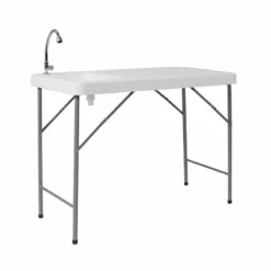 Foldable Portable Outdoor Table/Sink Combination - 4 Foot
